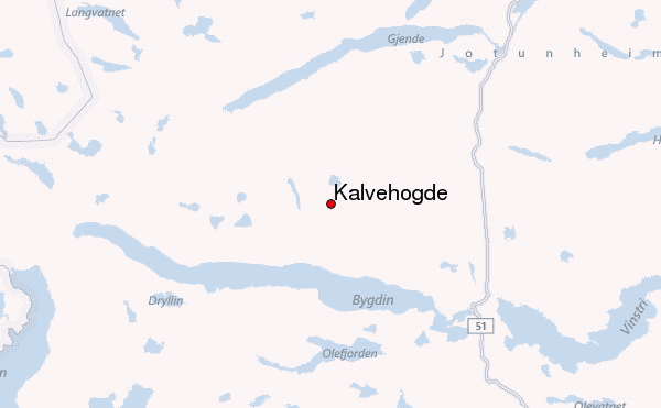 Kalvehøgde Location Map