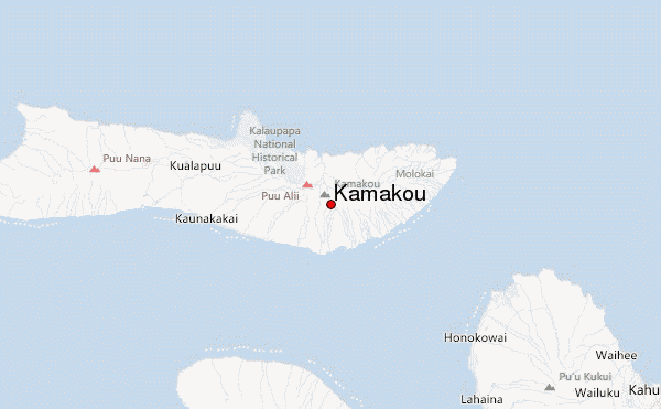 Kamakou Location Map