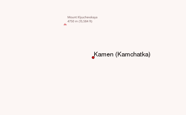 Kamen (Kamchatka) Location Map