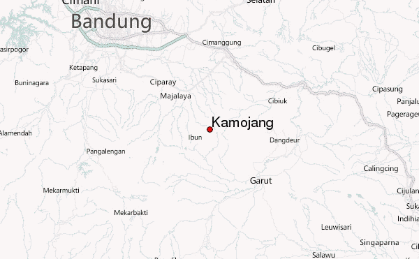 Kamojang Location Map