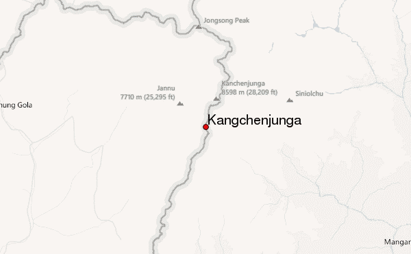 Kangchenjunga Location Map