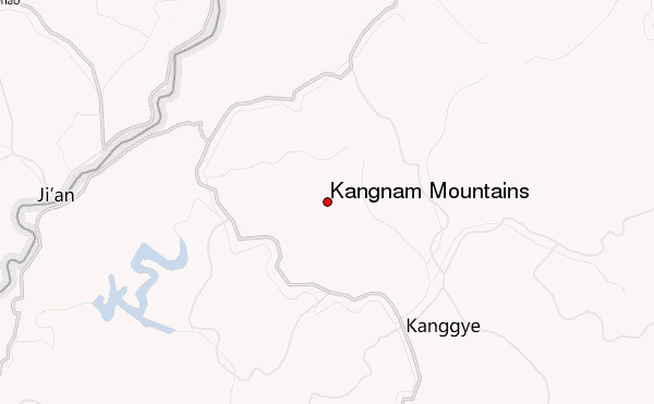 Kangnam Mountains Location Map