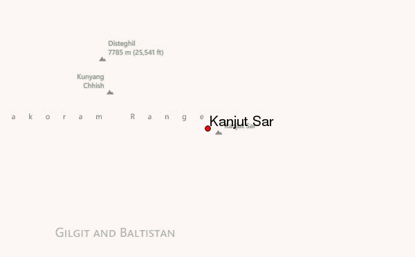 Kanjut Sar Location Map