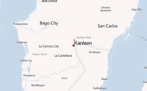Kanlaon Location Map