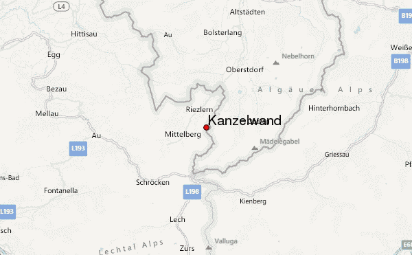Kanzelwand Location Map