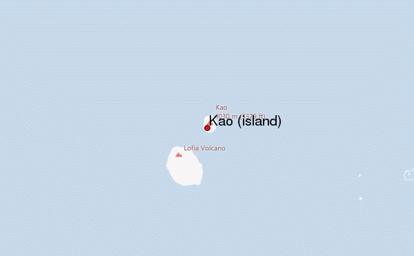 Kao (island) Location Map