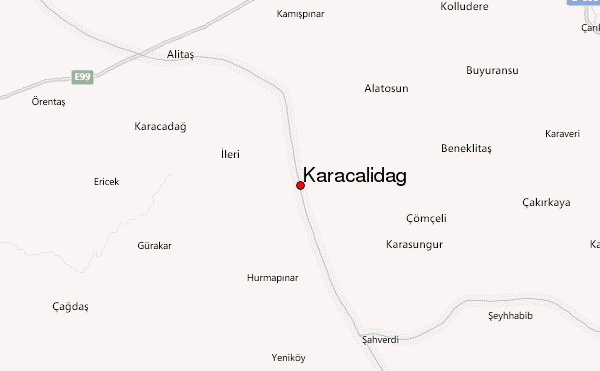 Karacalidag Location Map