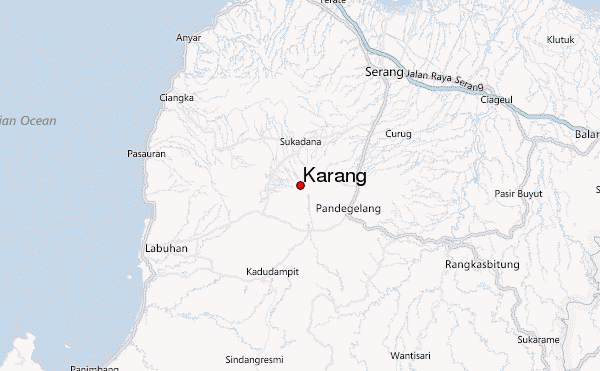 Karang Location Map