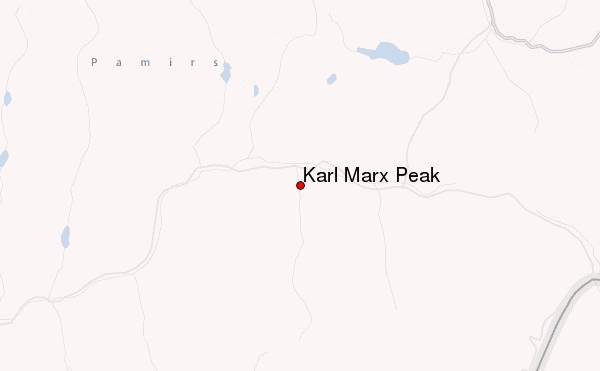 Karl Marx Peak Location Map