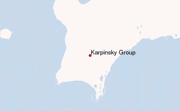 Karpinsky Group Location Map