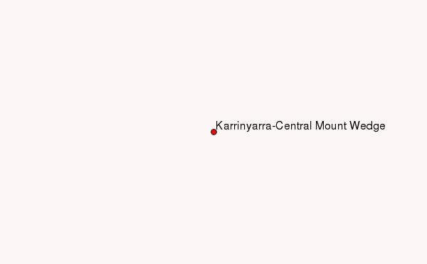 Karrinyarra/Central Mount Wedge Location Map