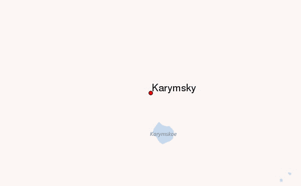 Karymsky Location Map