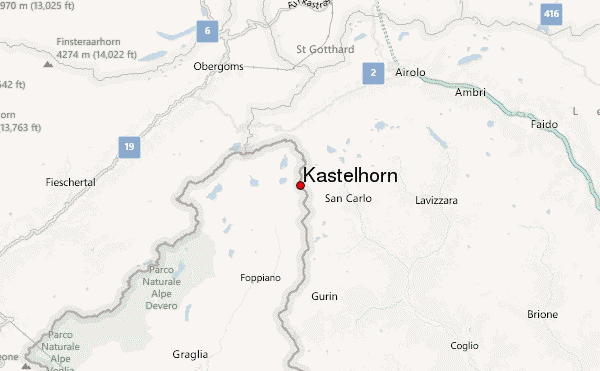 Kastelhorn Location Map