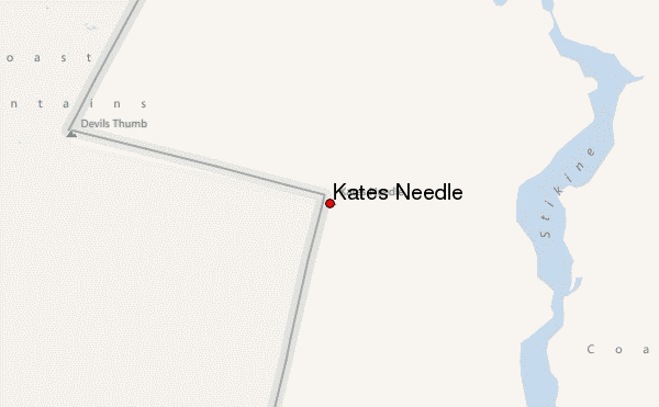 Kates Needle Location Map