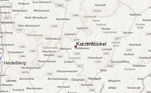 Katzenbuckel Location Map