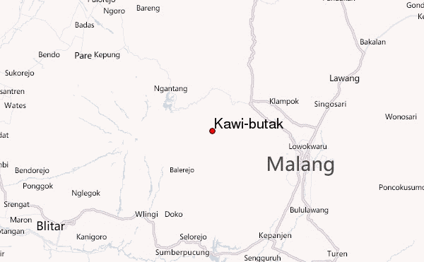 Kawi-butak Location Map