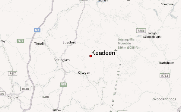 Keadeen Location Map