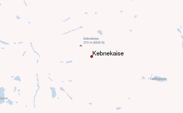 Kebnekaise Location Map