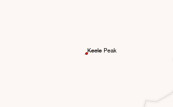 Keele Peak Location Map