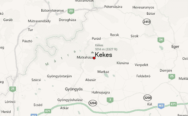 Kekes Location Map