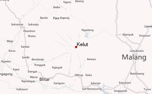 Kelut Location Map