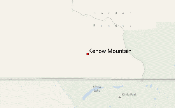 Kenow Mountain Location Map