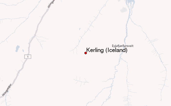 Kerling (Iceland) Location Map