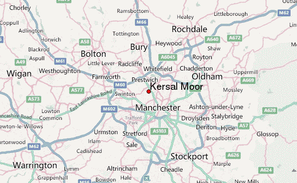 Kersal Moor Location Map
