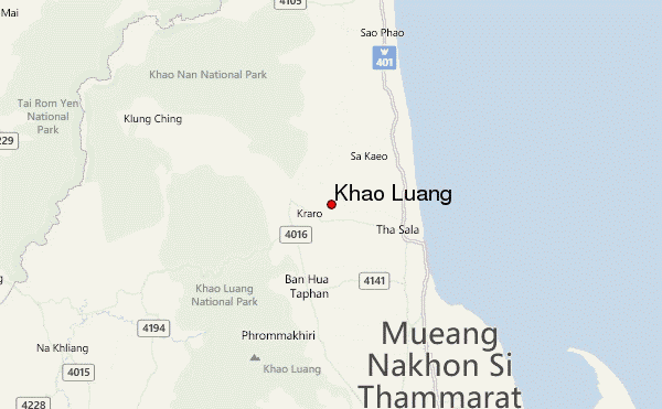 Khao Luang Location Map