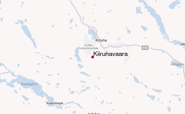 Kiirunavaara Location Map