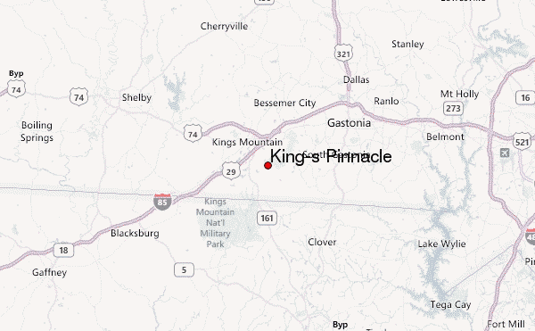 King's Pinnacle Location Map