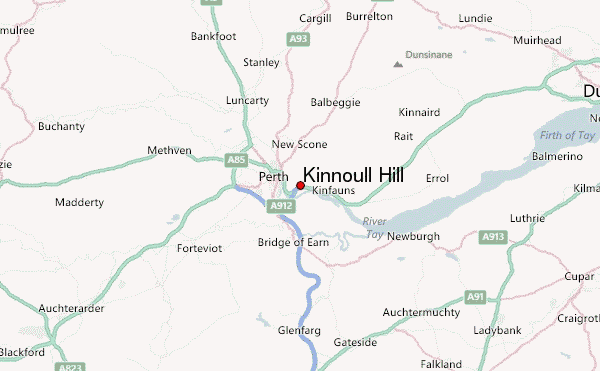 Kinnoull Hill Location Map