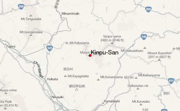 Kinpu-San Location Map