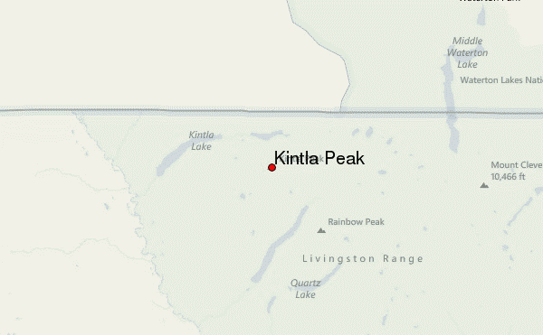 Kintla Peak Location Map