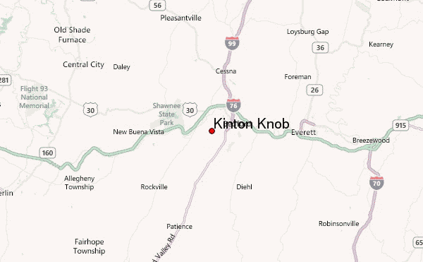 Kinton Knob Location Map