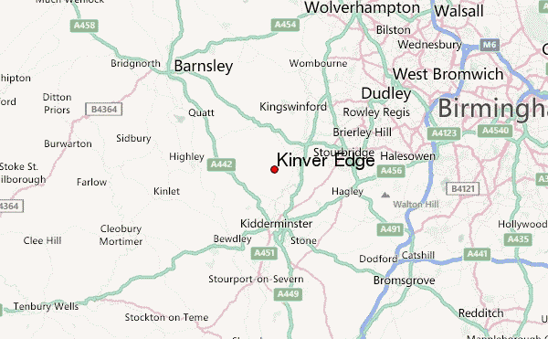 Kinver Edge Location Map