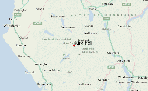 Kirk Fell Location Map