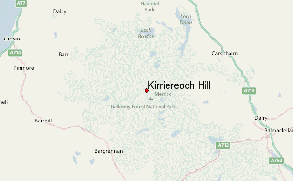 Kirriereoch Hill Location Map