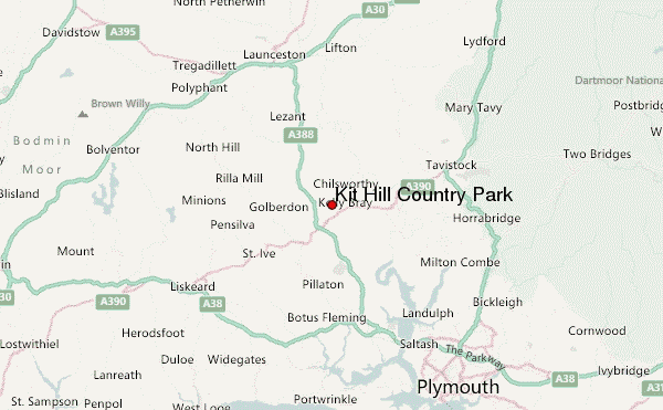 Kit Hill Country Park Location Map