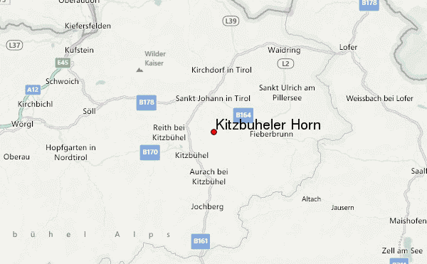 Kitzbüheler Horn Location Map