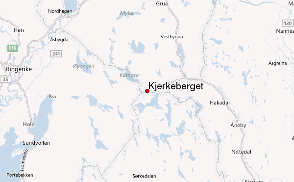 Kjerkeberget Location Map
