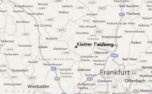 Kleiner Feldberg Location Map