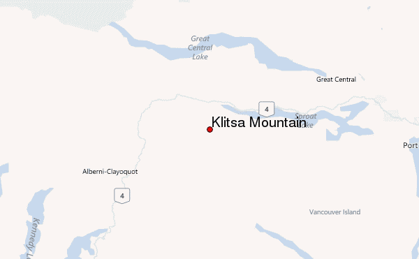 Klitsa Mountain Location Map