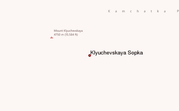 Klyuchevskaya Sopka Location Map