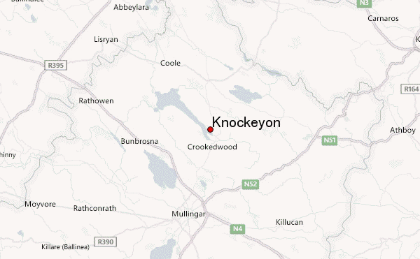 Knockeyon Location Map