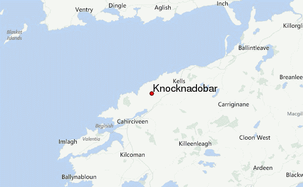 Knocknadobar Location Map