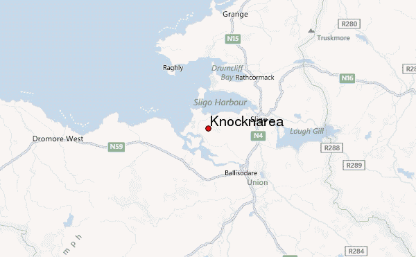 Knocknarea Location Map