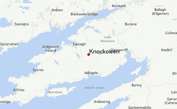 Knockowen Location Map