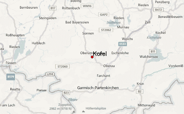 Kofel Location Map