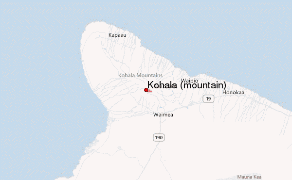 Kohala (mountain) Location Map